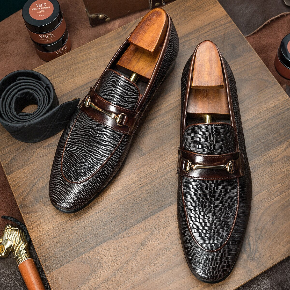 Designer Shoes Men Handmade Genuine Leather Loafers Shoes