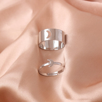 Silver Color Butterfly Rings For Women Men Lover Couple Ring Set Friendship