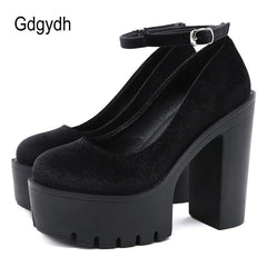 Spring Autumn Platform Women Pumps Shoes Woman Thick High Heels