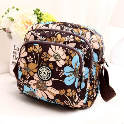 Fashion Women Messenger Bags Vintage Flower Printing Women Bag