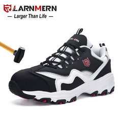 LARNMERN Men's Safety Shoes Work Shoe Steel Toe Comfortable