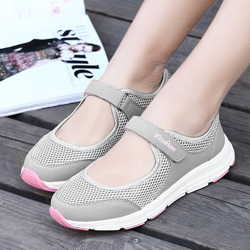 Women Casual Shoes Soft Portable Sneakers Walking Flat Shoes