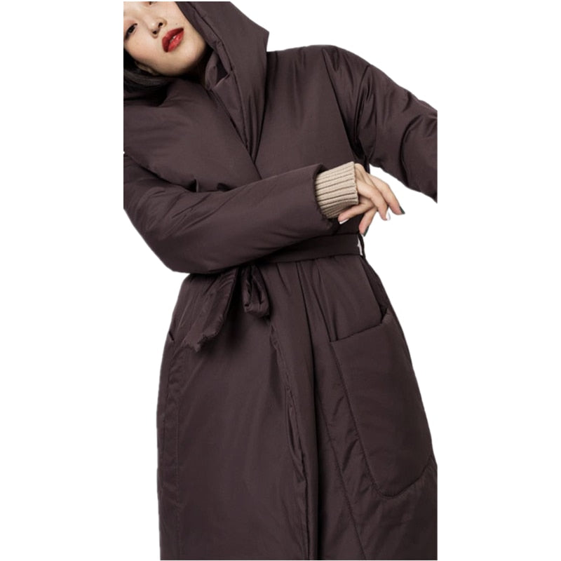 Women Winter Jacket coat Stylish Thick Warm fluff Long Parka Female