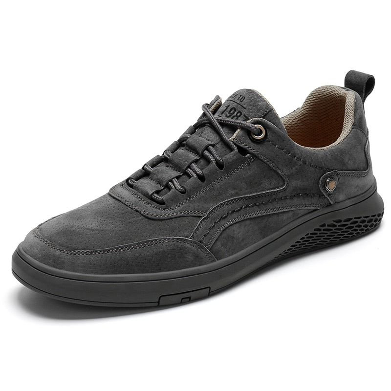 Fashion Men Shoes Genuine Leather Loafers Breathable  lace up comfortable