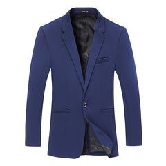 Classic Solid Color Blazer Suit Men Korean Version Suit Jacket