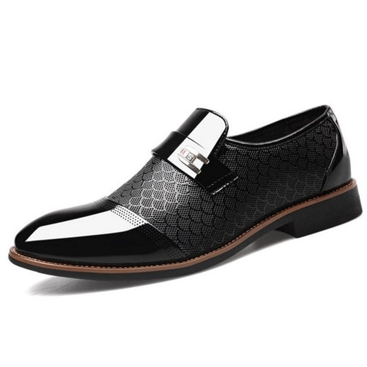 Men Pu Leather Shoes Head Leather Soft Anti-slip Rubber Loafers Shoes