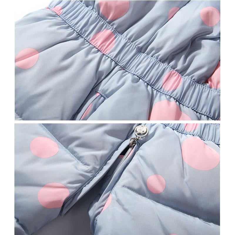 Russian Winter Suit for Children Baby Girl Down Jacket and Pants