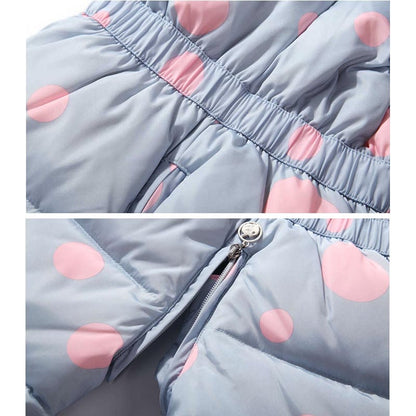 Russian Winter Suit for Children Baby Girl Down Jacket and Pants