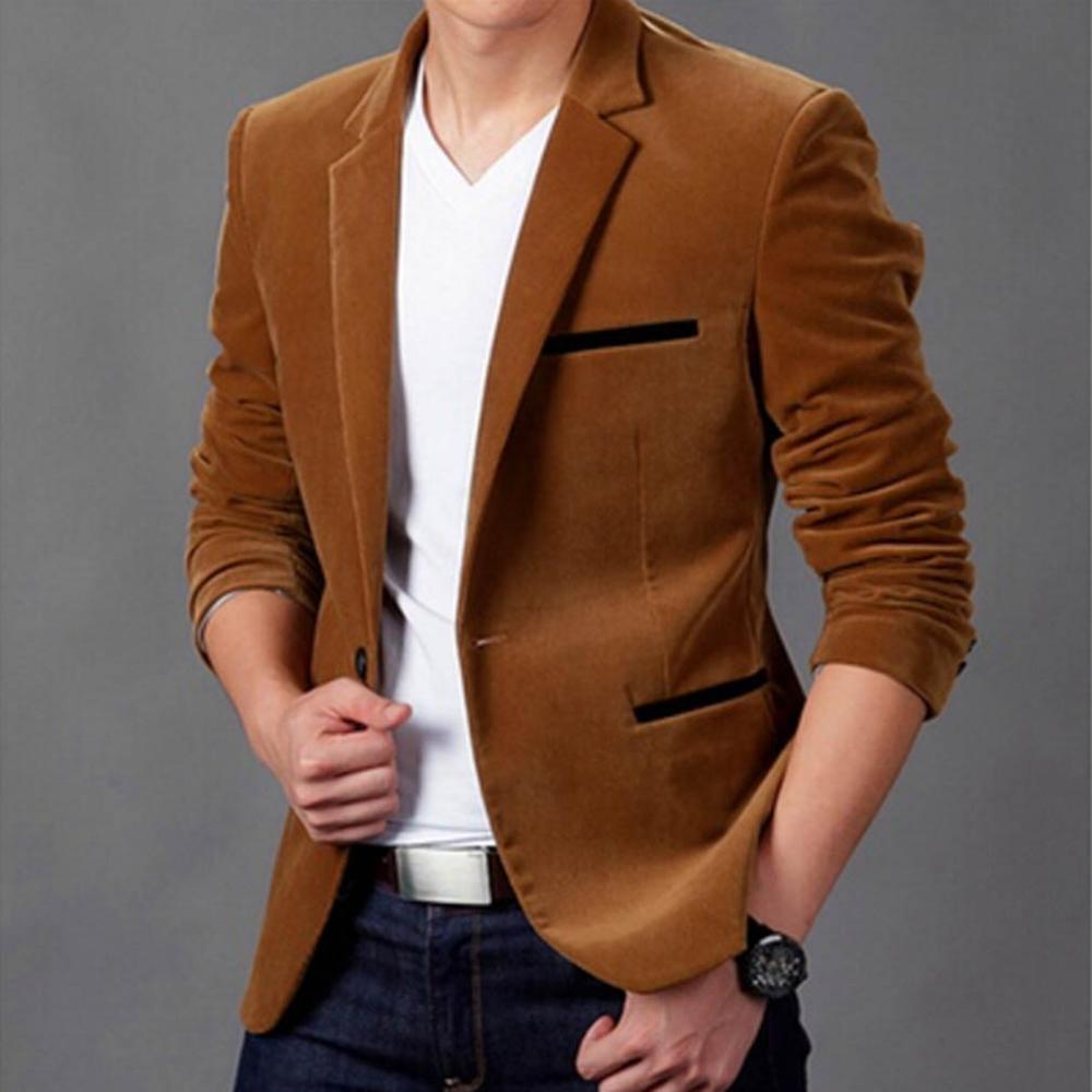 Luxury Men Blazer Autumn Fashion Brand High Quality Classic Business Coat