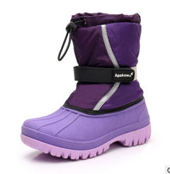 Children's Winter Snow Boots For Kids Girls Casual Cotton-Padded Warm Shoes
