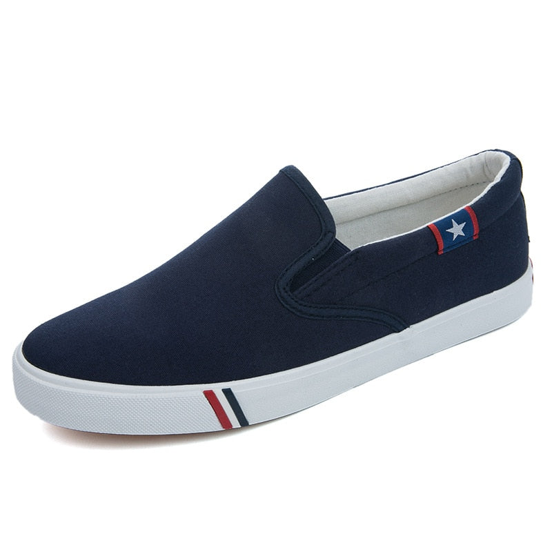 Mens Shoes Casual Canvas Spring Summer Slip-on Unisex Man Fashion Sneakers