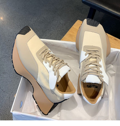 Spring Thick Sole Casual Daddy Shoes Hot Selling Women Flat Platform