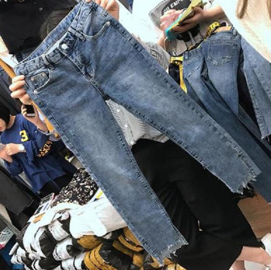 Women Denim Skinny Trousers Ripped Jeans For Women