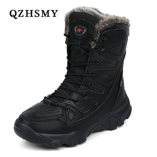 Winter Men Boots Large Size Plush Warm Snow Boots Outdoor Fashionable