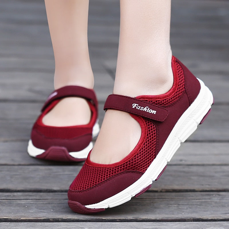 Women Casual Shoes Soft Portable Sneakers Walking Flat Shoes