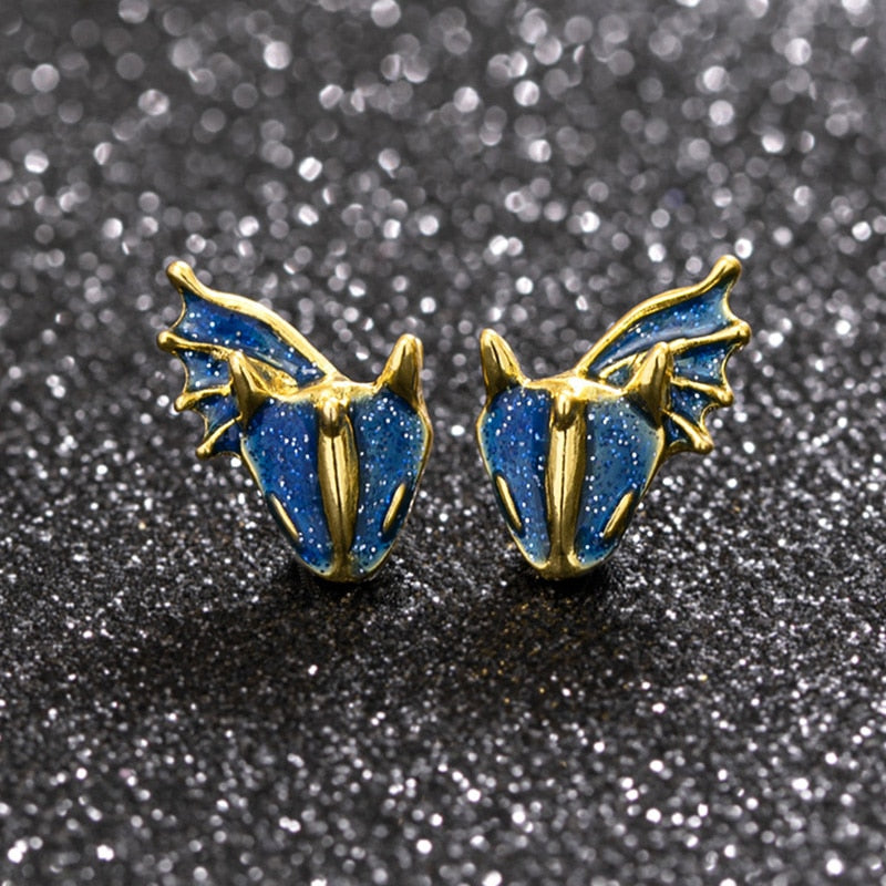 Fashion Enamel Dragon Rings Punk Viking Animal Snake Adjustable Finger Ring