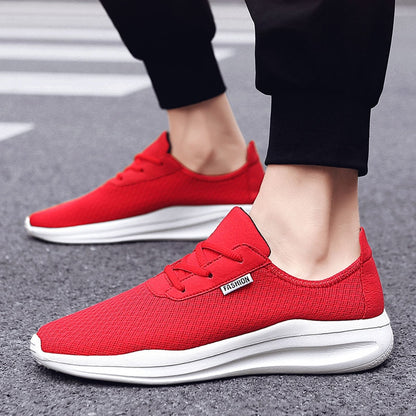 Men Shoes Casual Sneakers Breathable Mesh Lace-Up Lightweight Mens Shoe