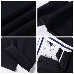 New Fashion High Quality Cotton Men Suit Pants Straight Spring Autumn Long Male Classic Business Casual Trousers Full Length