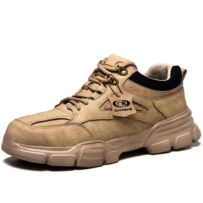 Work Safety Shoes Steel Toe Anti-puncture Indestructible Men Safety Boots