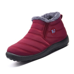 Women Boots Plush Slip On Women Ankle Boots Waterproof Winter Casual