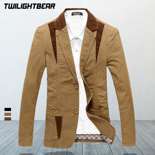 Mens Casual Blazer Oversize Coat Male Fashion Suit Jacket Men Blazer