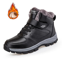 Nine o'clock Winter Couple Casual Boots Stylish Leather High-top Sneaker