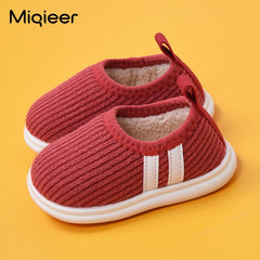 Children Slippers For Home Girls Boys Winter Warm Plush Kids Baby Toddler Infant