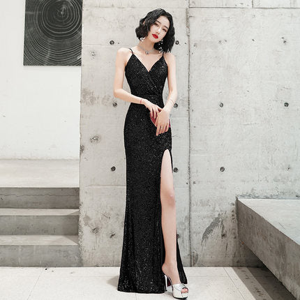 Homecoming Dresses: Prom Dresses Long Sequin Mermaid Evening Party Dress