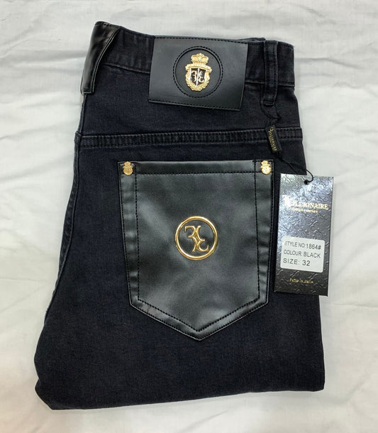 Jeans cotton men summer style fashion Business embroidery breathable