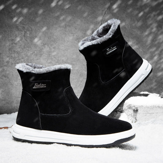 Winter Men Boots Plush Warm Snow Boots for Men Sneakers Fashion Ankle Man