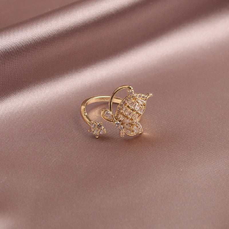 design fashion jewelry copper inlaid zircon light luxury opening delicate smart