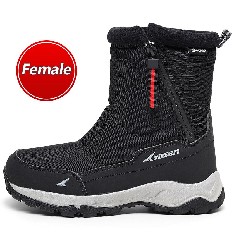 Fashion Snow Boots Men waterproof winter men‘s boots plush