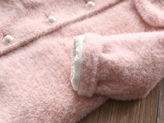 Children Woolen Coat Girl Long Woolen Coat Thick