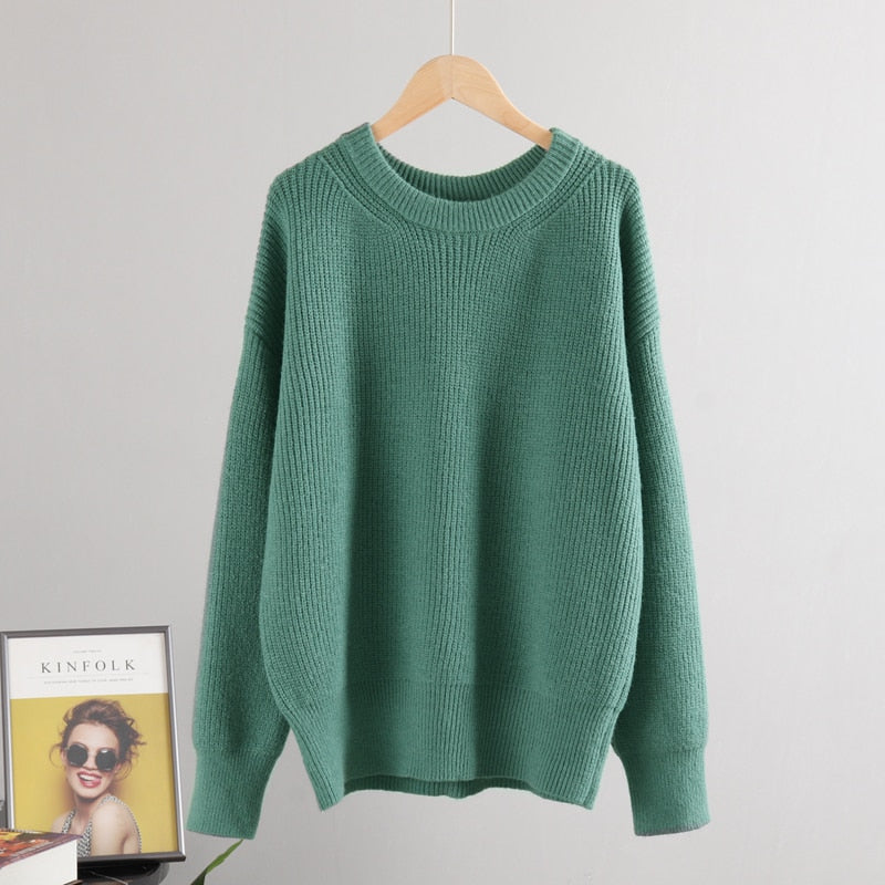 Wool Women's Sweater Autumn Winter Warm Turtlenecks Casual