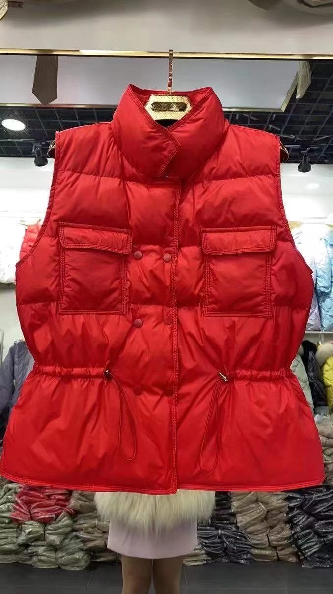 Ultra Light Down Vest Women Short Vest Windproof Lightweight Warm
