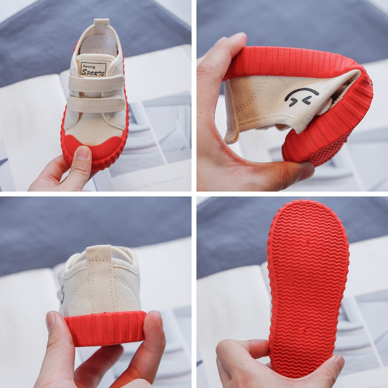 Kids Shoes Autumn Baby Canvas Shoes Girls Casual Soft Bottom