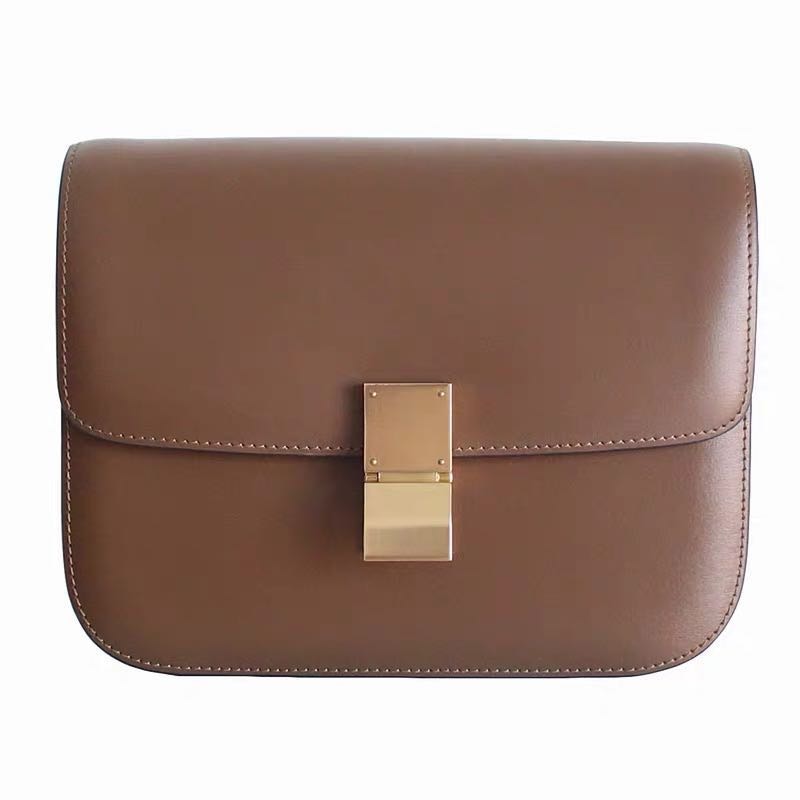 Genuine Leather Ladies Tofu Bag Luxury Design Handbag Purse Small