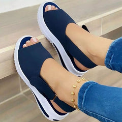 Women Sandals Heels Sandals Peep Top Summer Shoes Women Platform