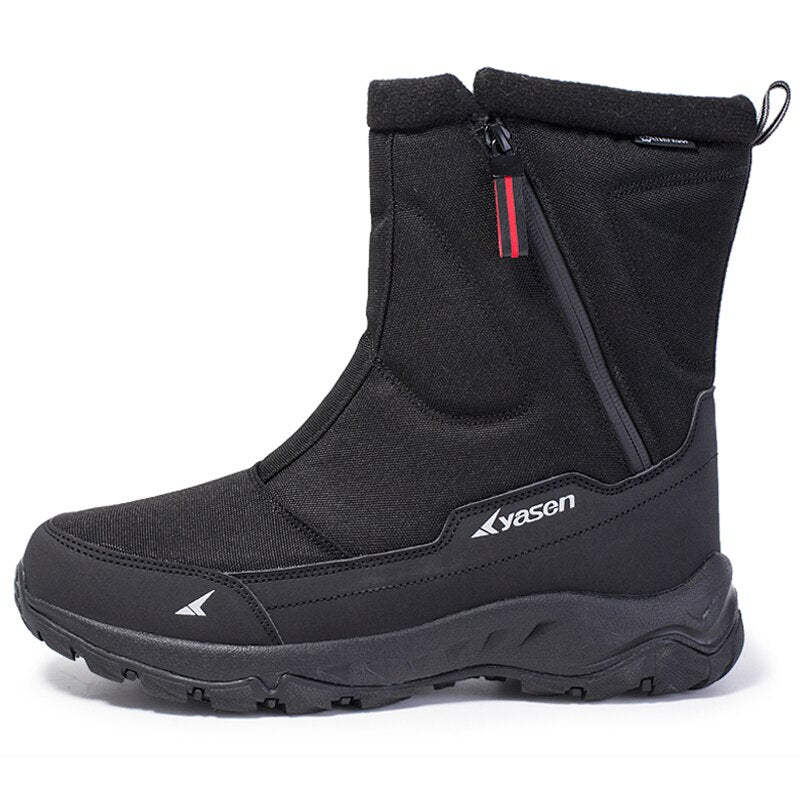 Winter Thick Couple Snow Boots Plus Mens Warm Side Zipper Outdoor