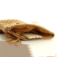 Women Bohemian Style Straw Woven Day Clutches Bags Fashionable