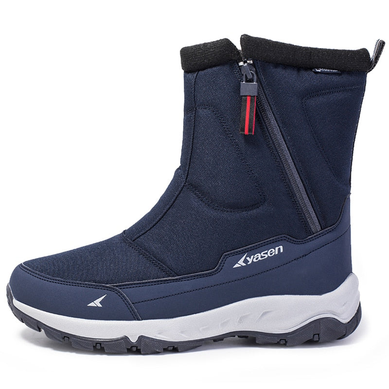 Winter Thick Couple Snow Boots Plus Mens Warm Side Zipper Outdoor