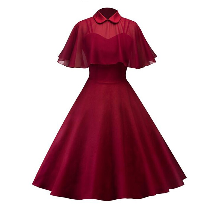 Dress Women Elegant Vintage Gothic Spaghetti Strap Dress + Clock Two Piece