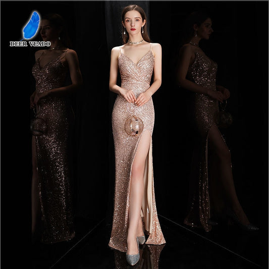 Homecoming Dresses: Prom Dresses Long Sequin Mermaid Evening Party Dress