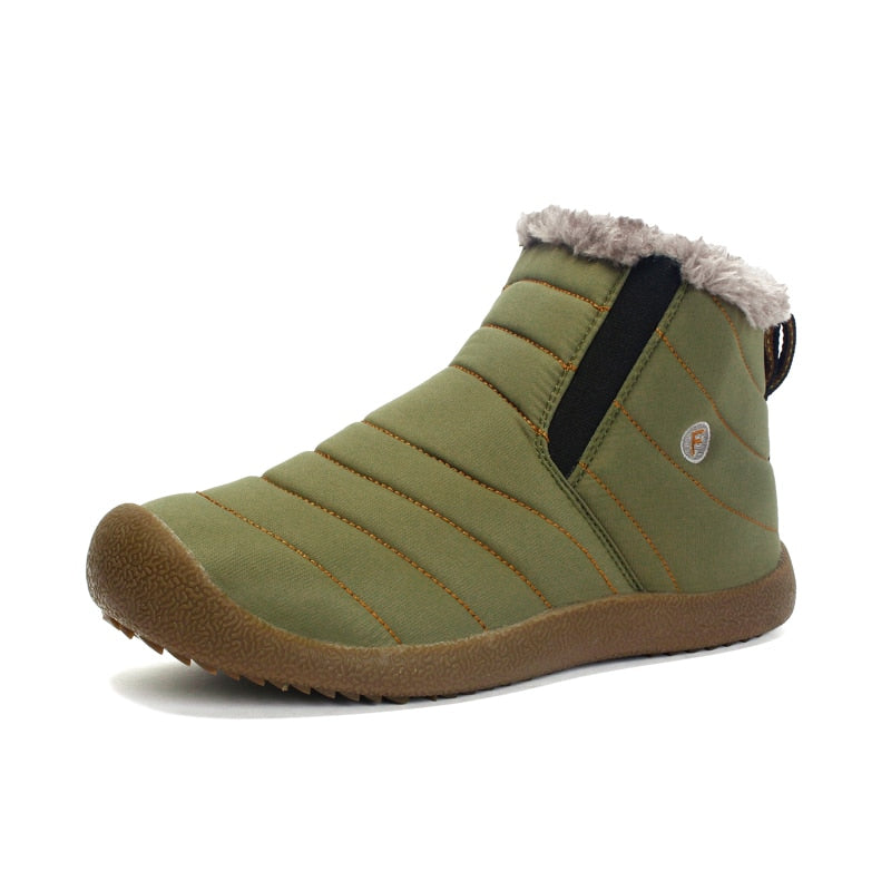 Men Winter Boots Women Warm Shoes Waterproof Non-slip