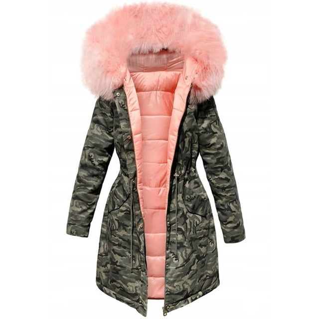 Velvet thick denim jacket female winter big faux fur collar coat female student short coat