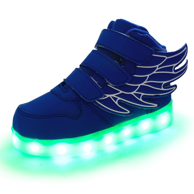 Children Glowing Sneakers Kid Luminous Sneakers for Boys