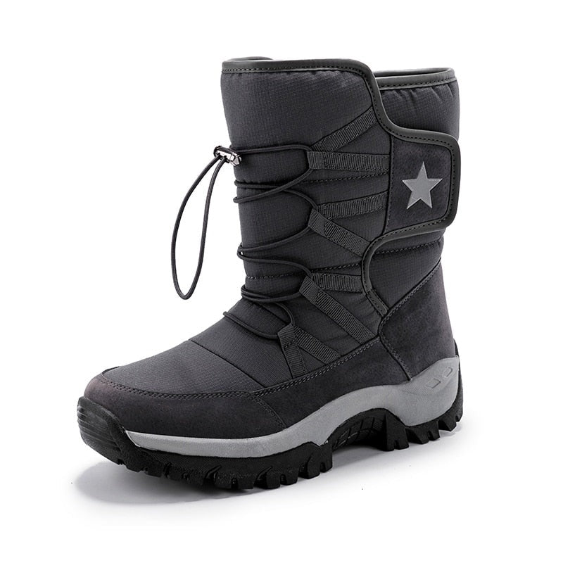 Snow Boots Men Waterproof Mens Winter Boots With Fur Winter Shoes