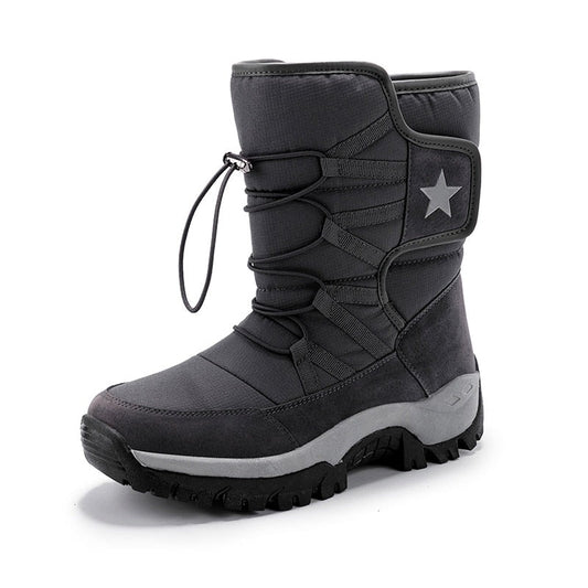Snow Boots Men Waterproof Mens Winter Boots With Fur Winter Shoes