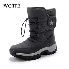 Snow Boots Men Waterproof Mens Winter Boots With Fur Winter Shoes