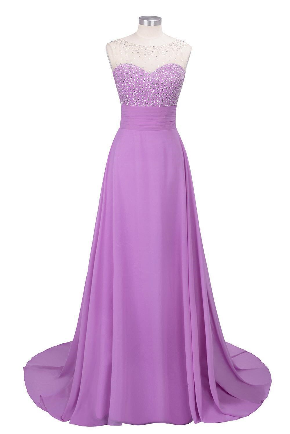 Sequins Long Evening Dress Satin Prom Dresses A Line Court